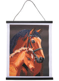 Crystal Art Scroll Kit Chestnut Mares