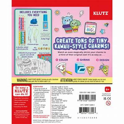 Klutz Color & Shrink Charms Kit - Kawaii Style
