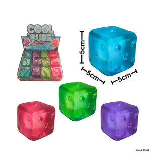 Clear Gummee Squish Dice 5 cm