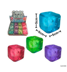 Clear Gummee Squish Dice 5 cm