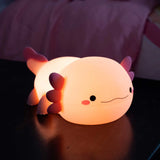 Happy Axolotl Night Light - Pink
