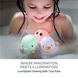 LumiSplash Glowing Bath Toys 3 Pce