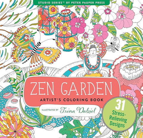 Coloring Poster Zen Garden