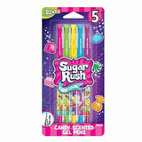 Sugar Rush Scented Neon Gel Pens 5 Pk