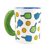 Pickleball Star Sculpted Pickle Mug