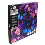 Crystal Art Kit 12"x12" Blue Violet Butterflies