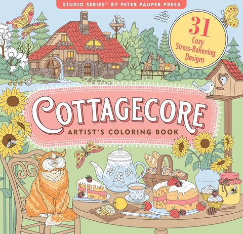 Cottagecore Artist's Coloring Book