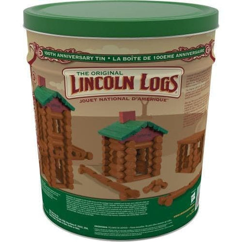 Lincoln Logs 100th Anniversary Tin 111 Pce