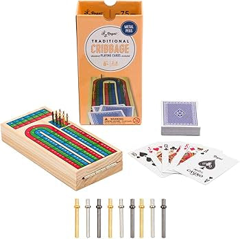 Regal 3 Player Traditional Folding Cribbage Board Set