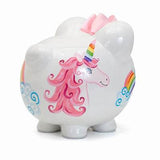 Large Unicorns & Rainbows Pig Bank