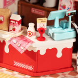 Rolife DIY Miniature House Strawberry Milk Box 126 Pce