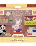 Calico Critters Baby's Toy Box Snow Rabbit & Panda Babies