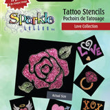 Sparkle Tattoo Stencils - Love Collection