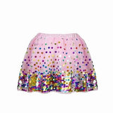 Great Pretenders Party Fun Sequins Skirt Pink/Neon 4-6