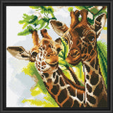 Crystal Art Kit 12”x12” Friendly Giraffes