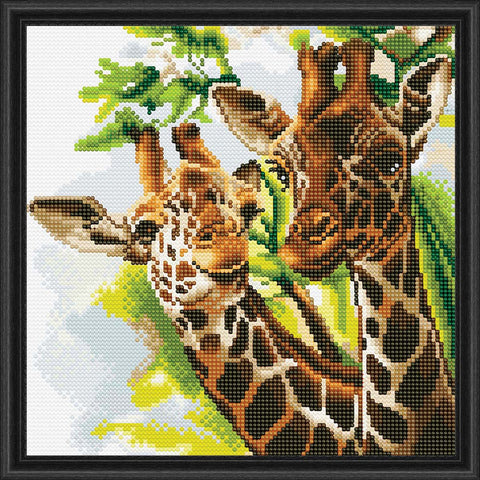 Crystal Art Kit 12”x12” Friendly Giraffes
