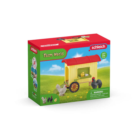 Schleich Farm World Mobile Chicken Coop 12 Pce