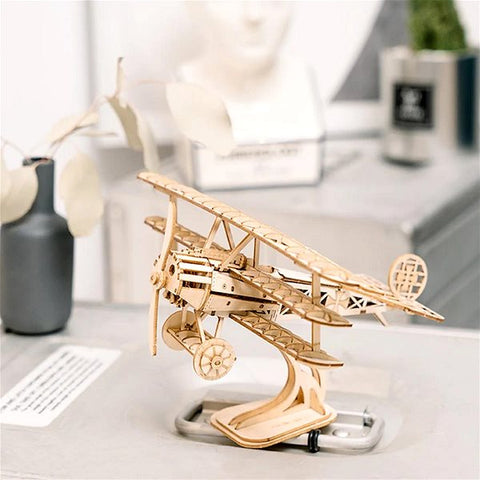 Rolife Airplane 3D Wooden Puzzle 145 Pce