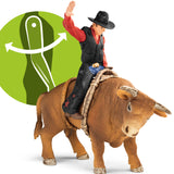 Schleich Cowboy w/ Bull 4 Pce