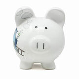 Large Box Car Train Pig Bank