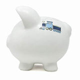 Large Box Car Train Pig Bank