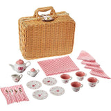 Butterfly Tea Set Basket 23 Pce