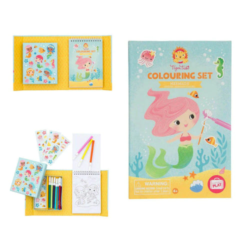 Tiger Tribe Colouring Set Mermaids