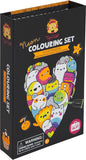 Tiger Tribe Neon Colouring Set Glow Friends