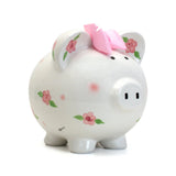 Large Posies & Polka Dot Pig Bank