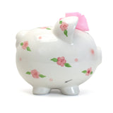 Large Posies & Polka Dot Pig Bank