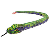 Snake Printed Green Purple Scales 54"