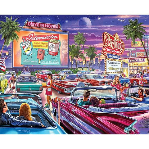 American Drive In Puzzle 1000 Pce