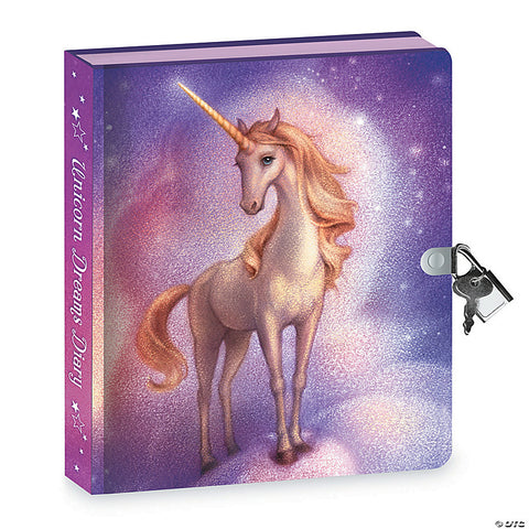 Unicorn Dreams Lock & Key Diary w/ Pen