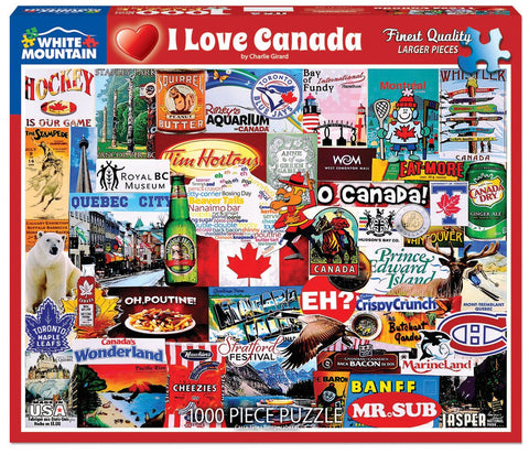 I Love Canada Puzzle 1000 Pce