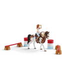 Schleich Farm World Cowgirl Barrel Racing Fun