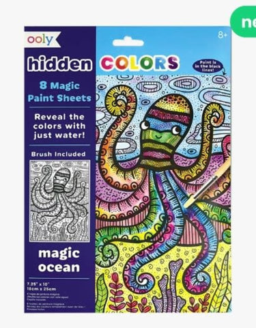 Ooly Hidden Colors Magic Paint Sheets Magic Ocean