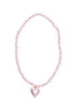 Great Pretenders Pink Pearl Heart Necklace