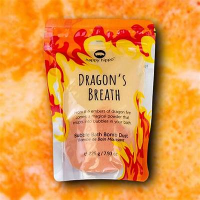 Happy Hippo Dragon's Breath Bubble Bath Bomb Dust