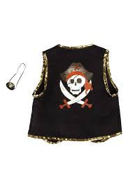 Great Pretenders Pirate Vest w/ Eyepatch 4-7