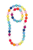 Great Pretenders Gumball Rainbow Necklace Bracelet Set