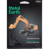 Metal Earth Orange Excavator