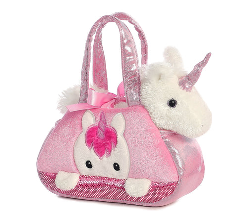 Fancy Pals Plushy Pink Unicorn Carrier