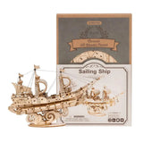 Rolife Sailing Ship 3D Wooden Puzzle 118 Pce