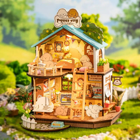 Rolife DIY Miniature House Puppy's Cozy Villa 230 Pce