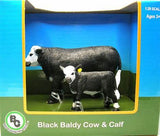 Black Baldy Cow & Calf Pair