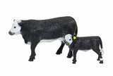 Black Baldy Cow & Calf Pair