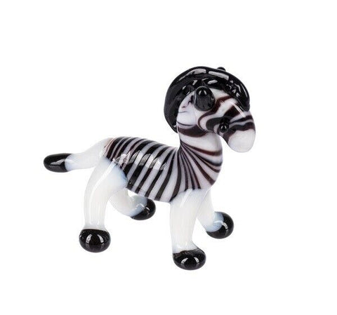 Miniature Glass Zebra