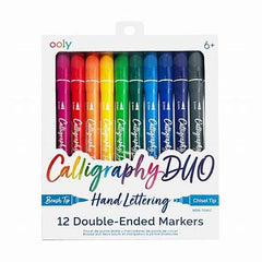 Ooly Calligraphy Duo Double Ended Markers 12 Pk