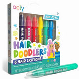 Ooly Hair Doodlers Hair Crayons 6 Pk