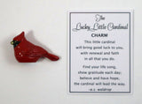 Lucky Little Cardinal Charm